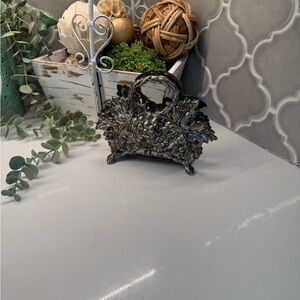 Vintage Silver Godinger napkin holder